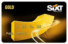 Gold Sixt Card